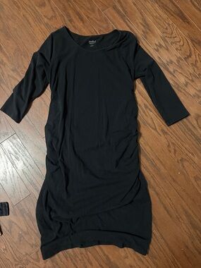 Isabel Maternity by Ingrid & Isabel Black Scoop-Neck Midi Dress